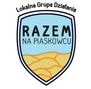 Logo Lokalna Grupa Działanai Razem na  Piaskowcu